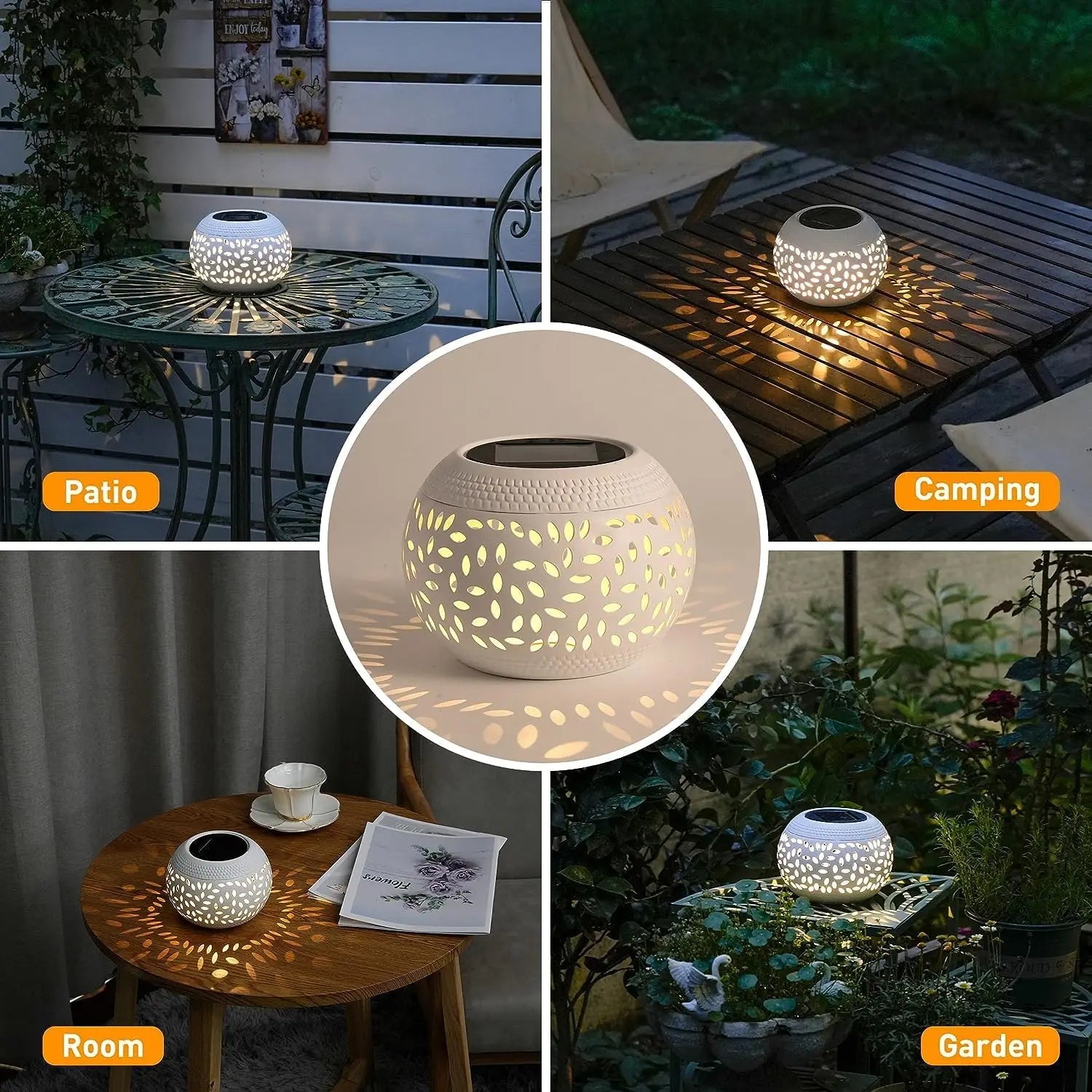 Solar Table Lanterns Outdoor Waterproo