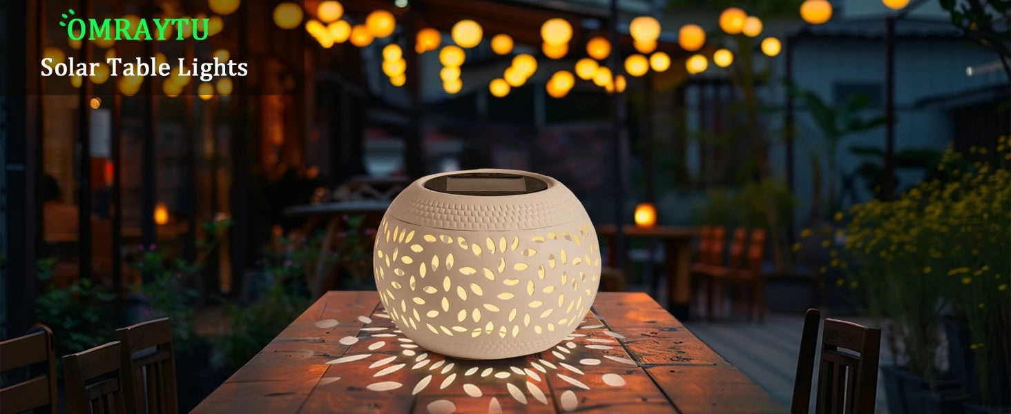 Solar Table Lanterns Outdoor Waterproo
