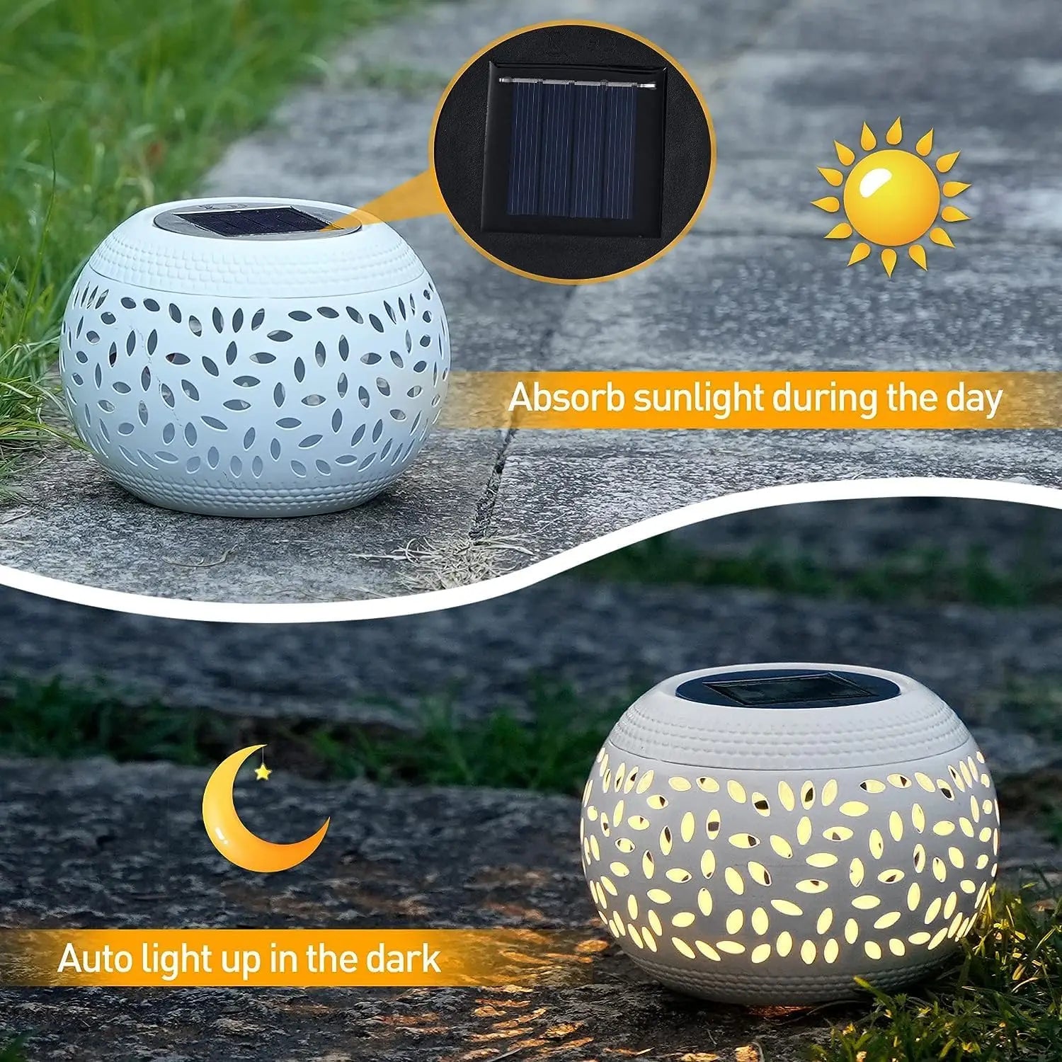 Solar Table Lanterns Outdoor Waterproo