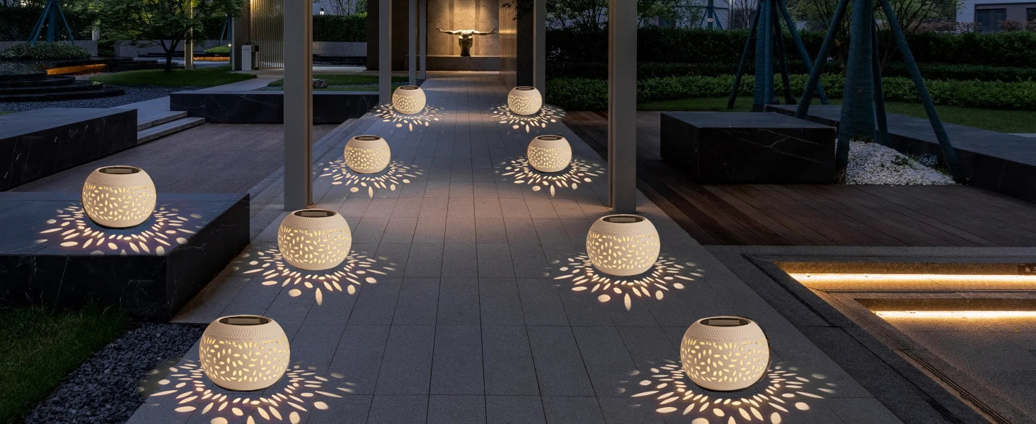 Solar Table Lanterns Outdoor Waterproo