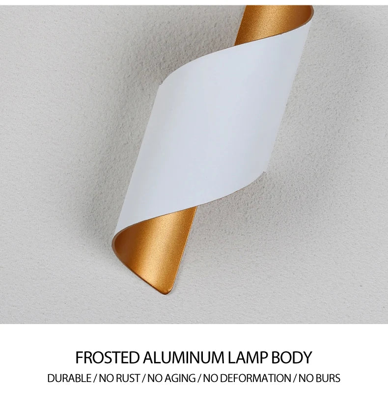 Spiral Design LED Wall Lamp