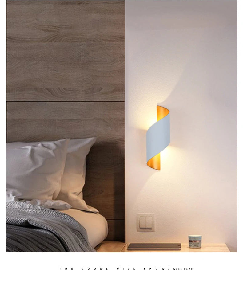 Spiral Design LED Wall Lamp