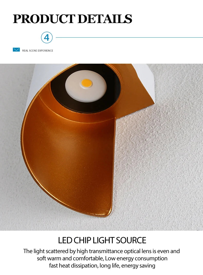 Spiral Design LED Wall Lamp