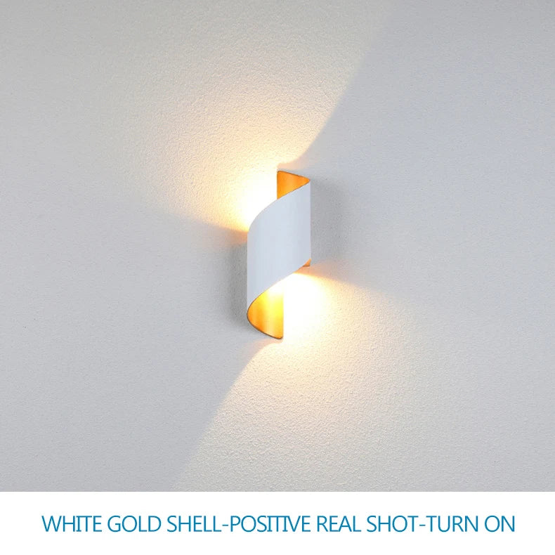 Spiral Design LED Wall Lamp