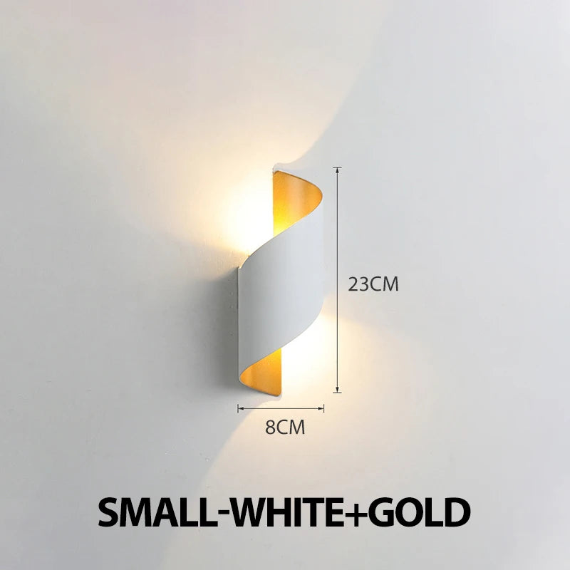 Spiral Design LED Wall Lamp