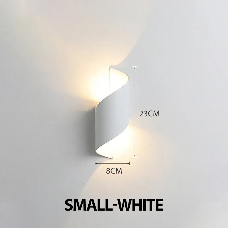 Spiral Design LED Wall Lamp