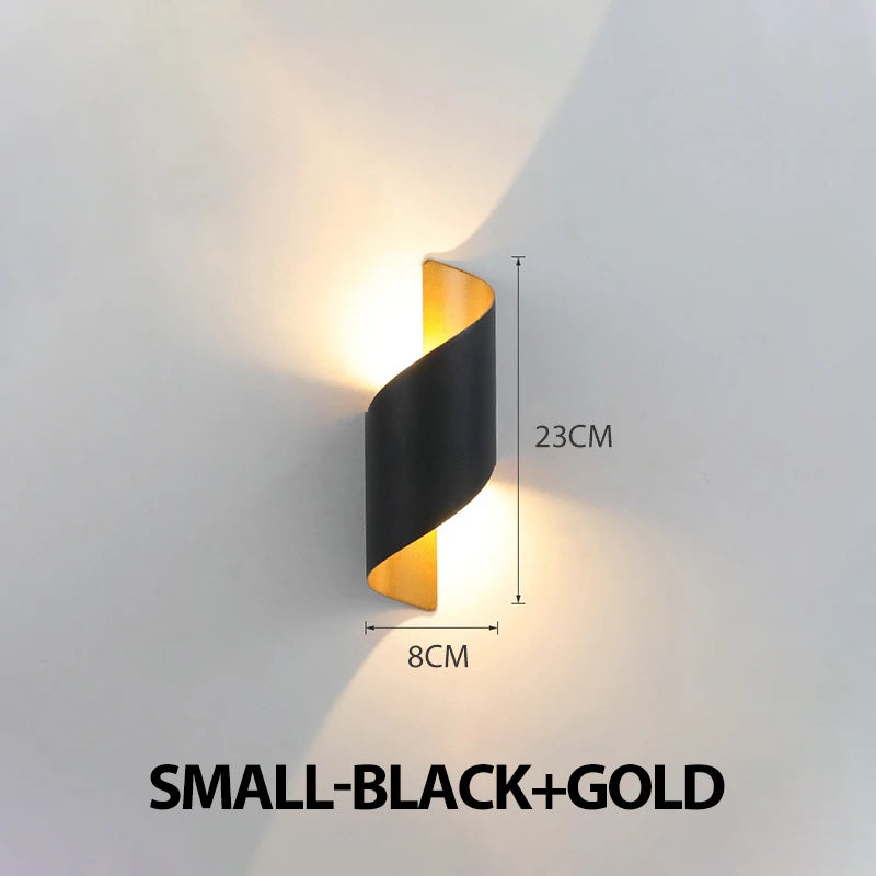 Spiral Design LED Wall Lamp