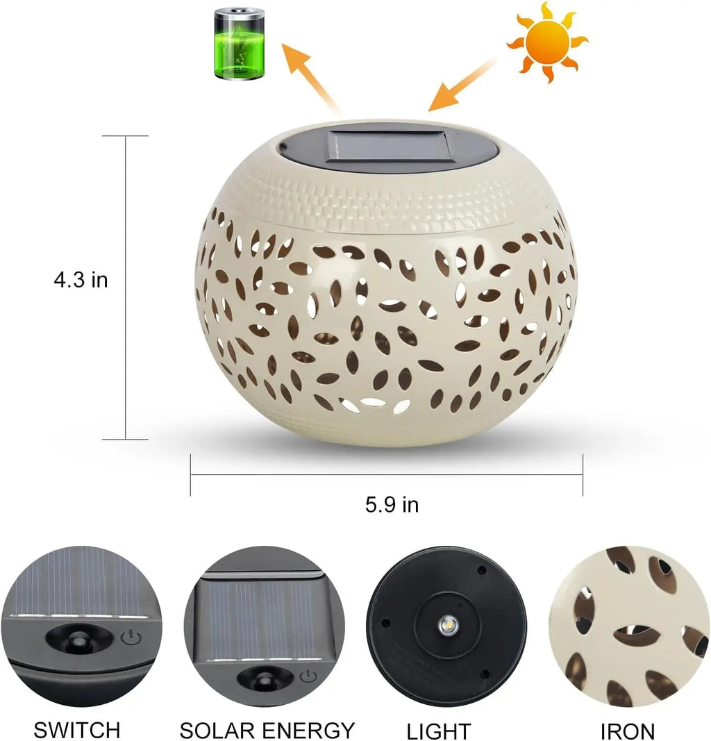 Solar Table Lanterns Outdoor Waterproo